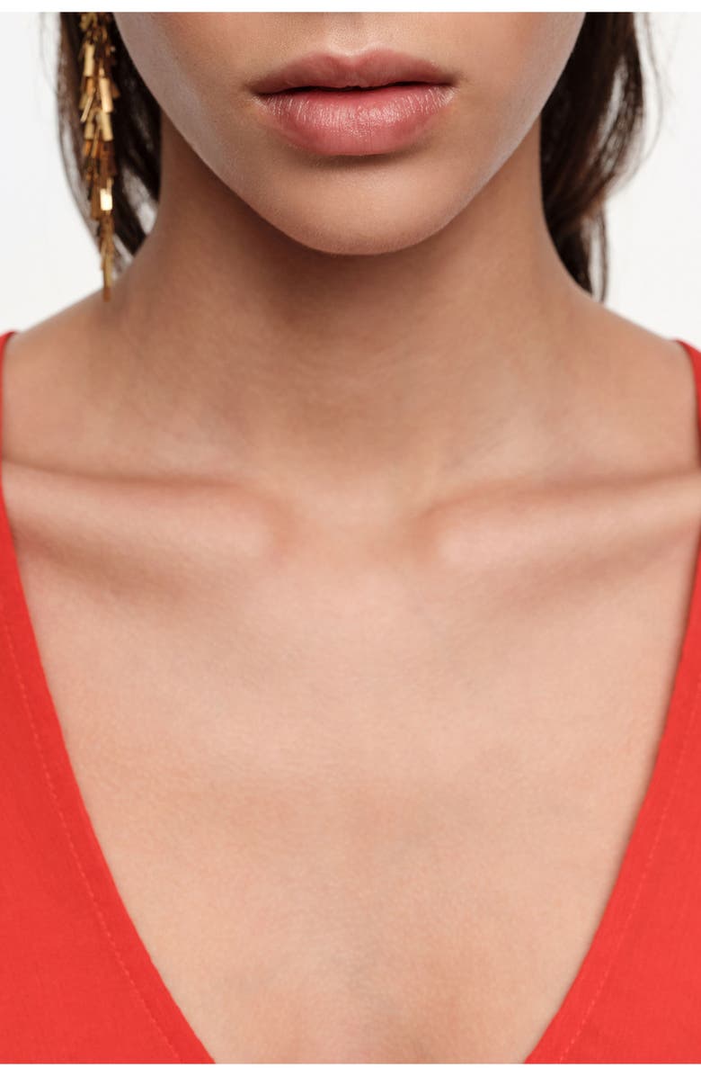 Bimba y Lola Fluid Cross-Back Dress, Alternate, color, Red