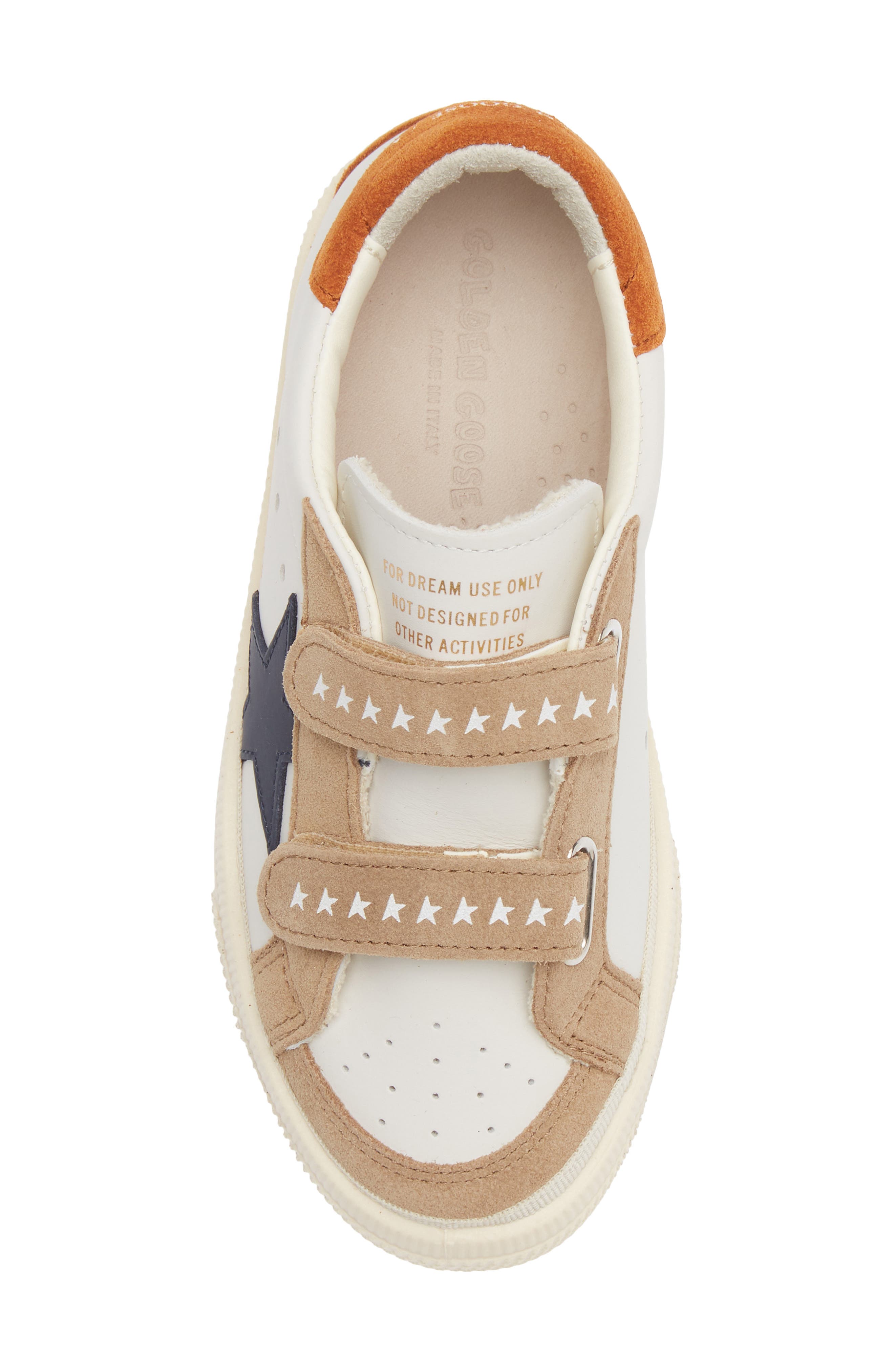Kids' May School Sneaker, Alternate, color, MILK/ BROWN/ BLUE/ RUST
