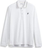 ASHWORTH GOLF Long Sleeve Innovation Interlock Polo