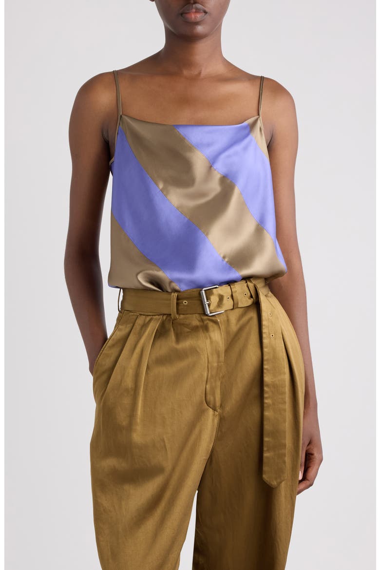 Bias Stripe Camisole, Main, color, LAVENDER