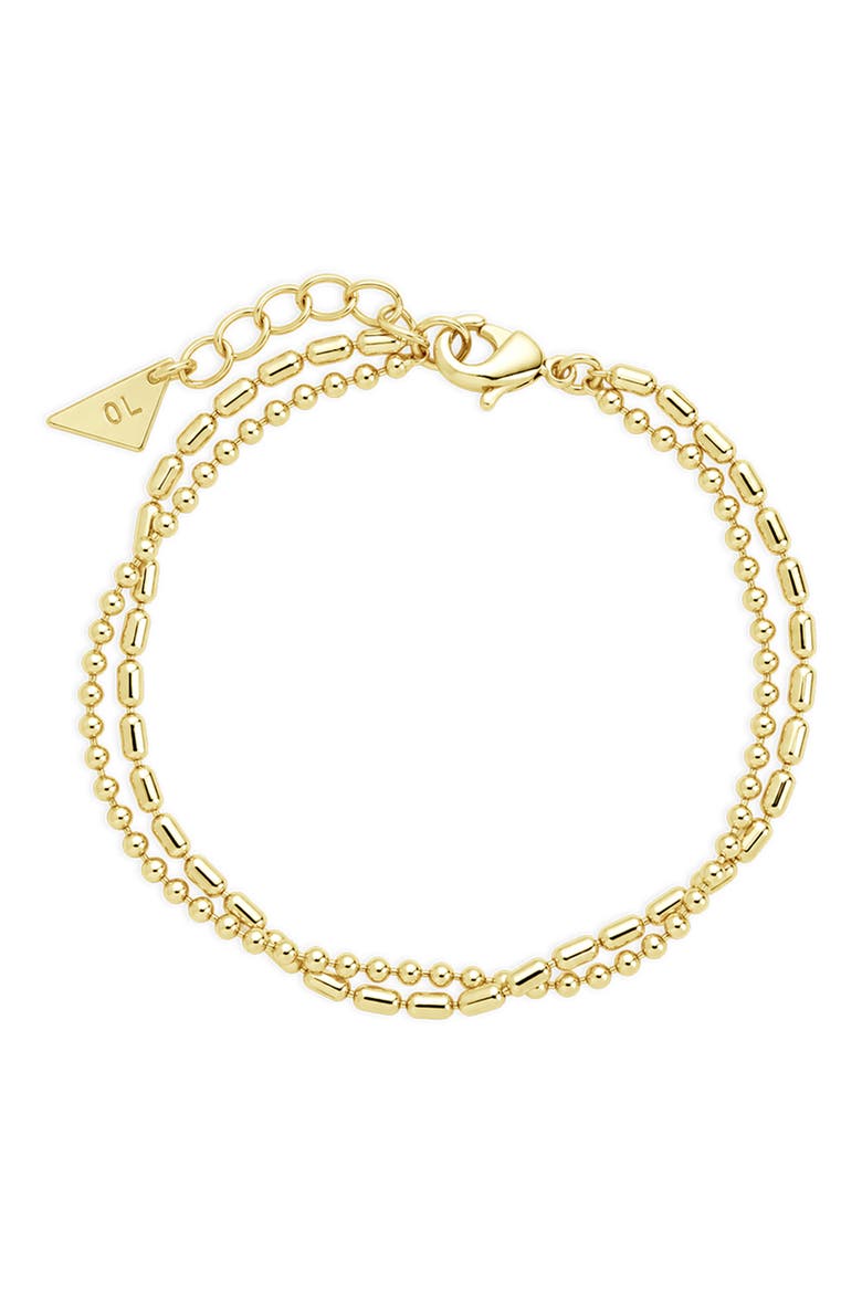 Double Layer Chain Bracelet, Main, color, GOLD