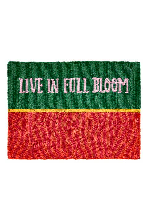 Dadri Beadded Placemat Bloom 12X16 In