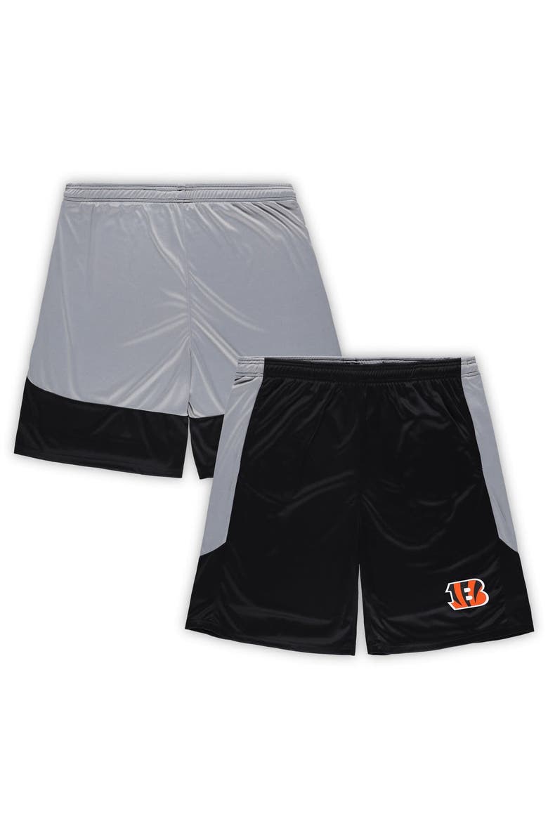 FANATICS Men's Fanatics Branded Black Cincinnati Bengals Big & Tall Team Logo Shorts, Main, color, Black