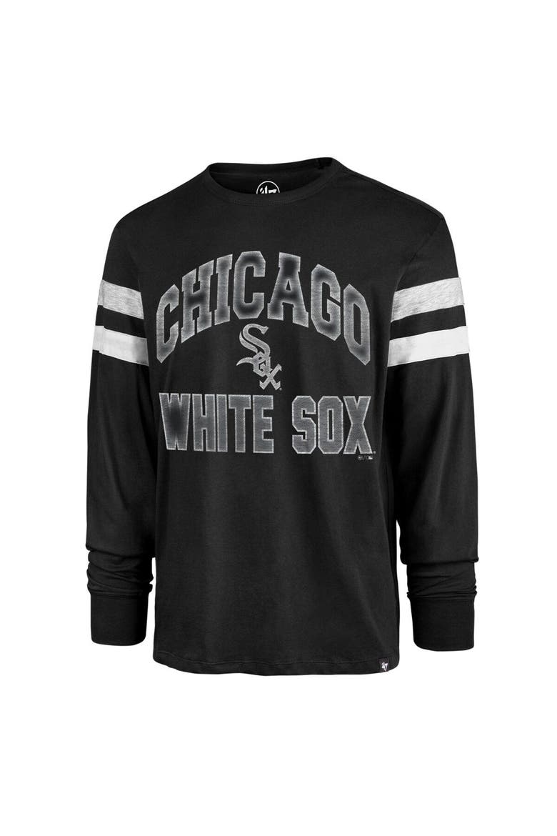 Men's '47 Black Chicago White Sox Irving Long Sleeve T-Shirt, Alternate, color, Black