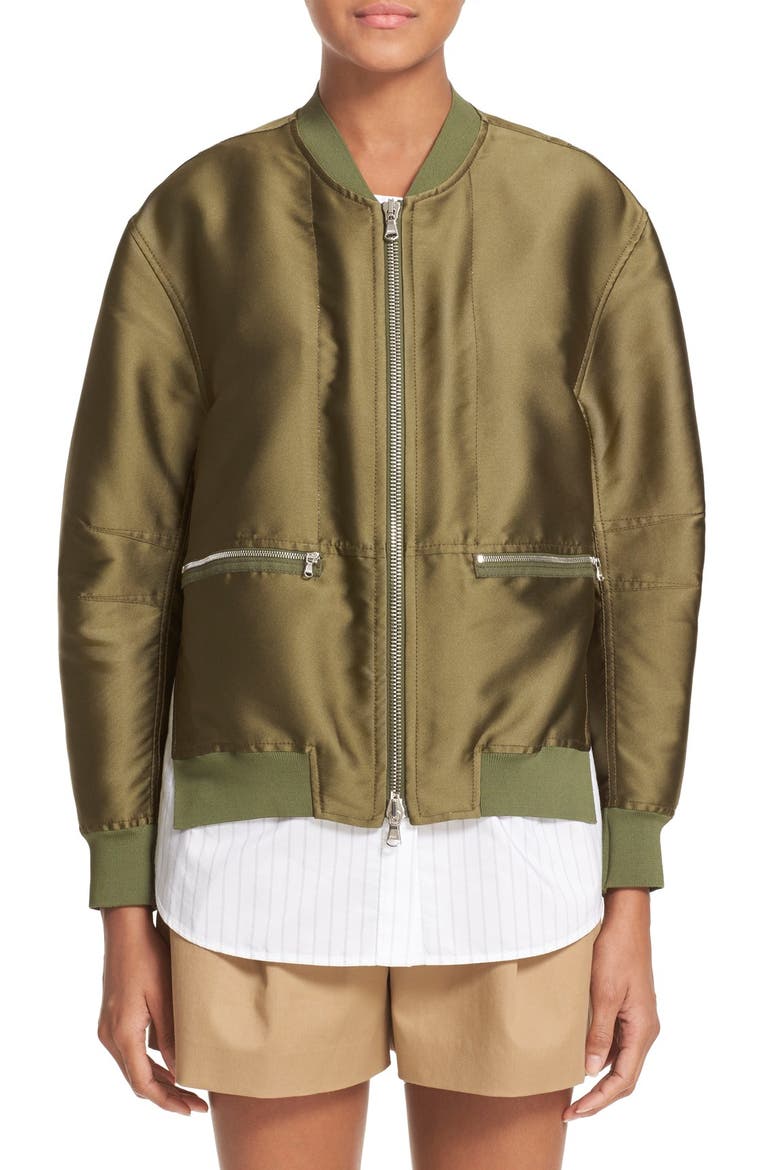 Bomber Jacket, Main, color, EVERGLADE