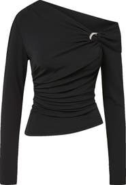 Veronica Beard Lozea One-Shoulder Top