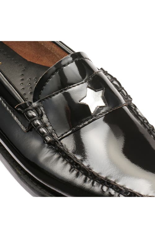 G.h.bass Whitney Emoji Star Loafer In Black