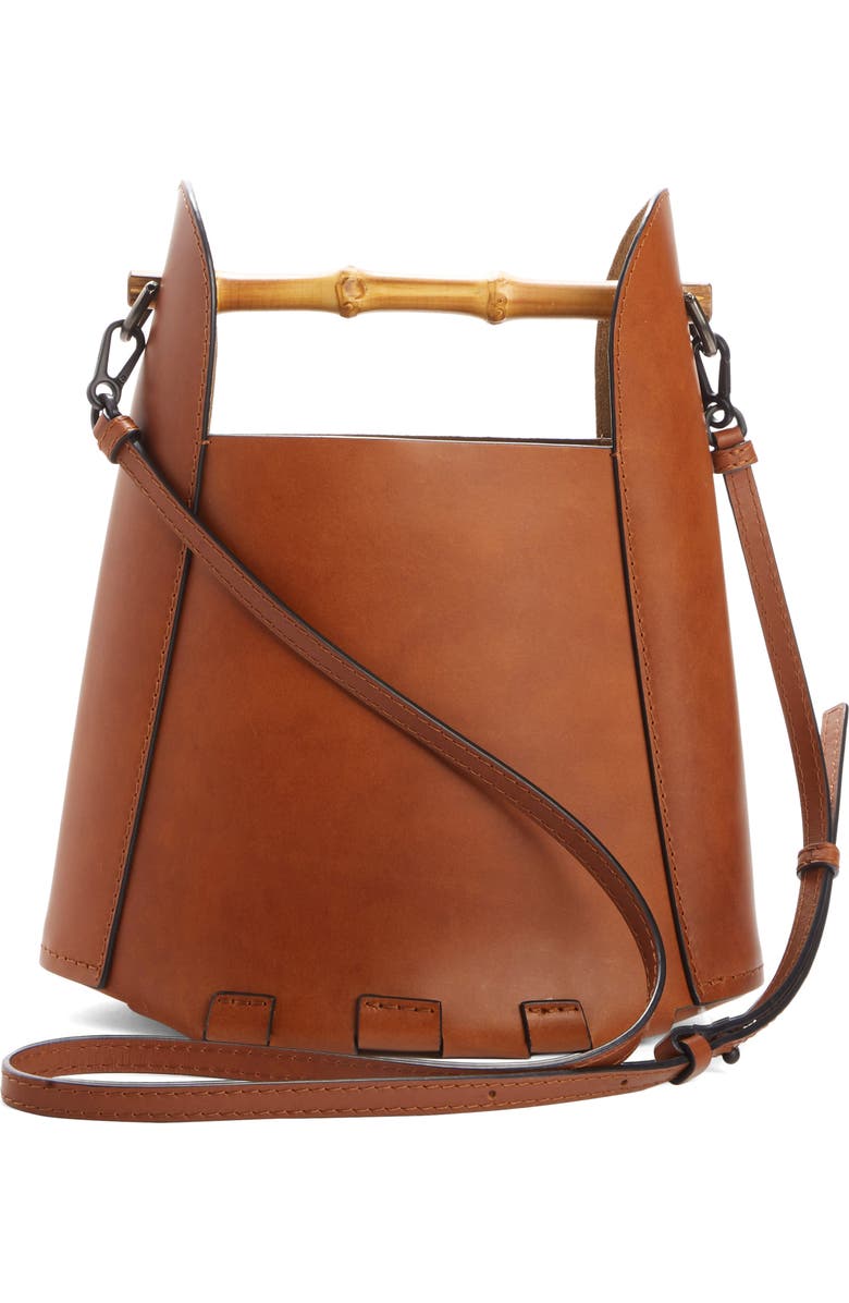Loewe Bamboo Handle Leather Bucket Bag, Alternate, color,