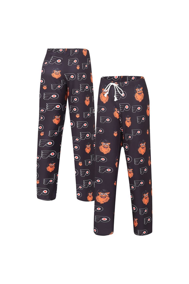 Women's Concepts Sport Black Philadelphia Flyers Gauge Allover Print Knit Sleep Pants, Main, color, Black