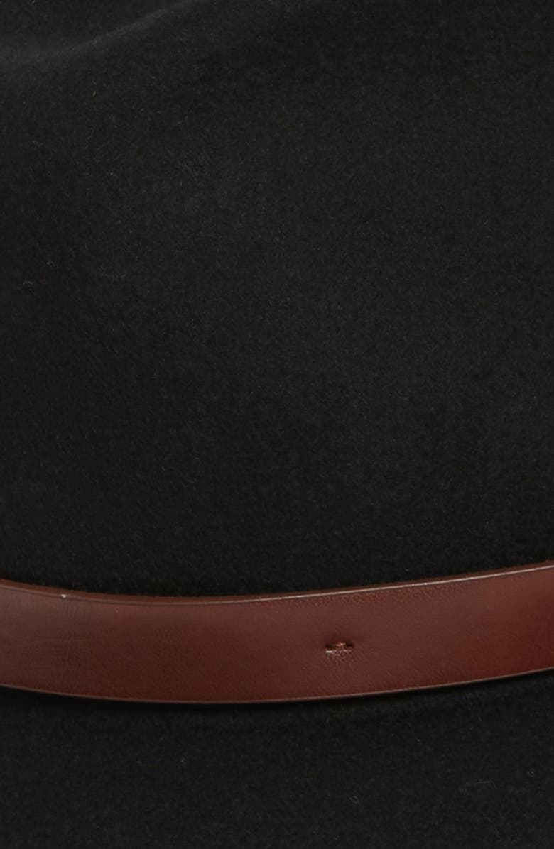 Brixton Messer Fedora Hat, Alternate, color, Black