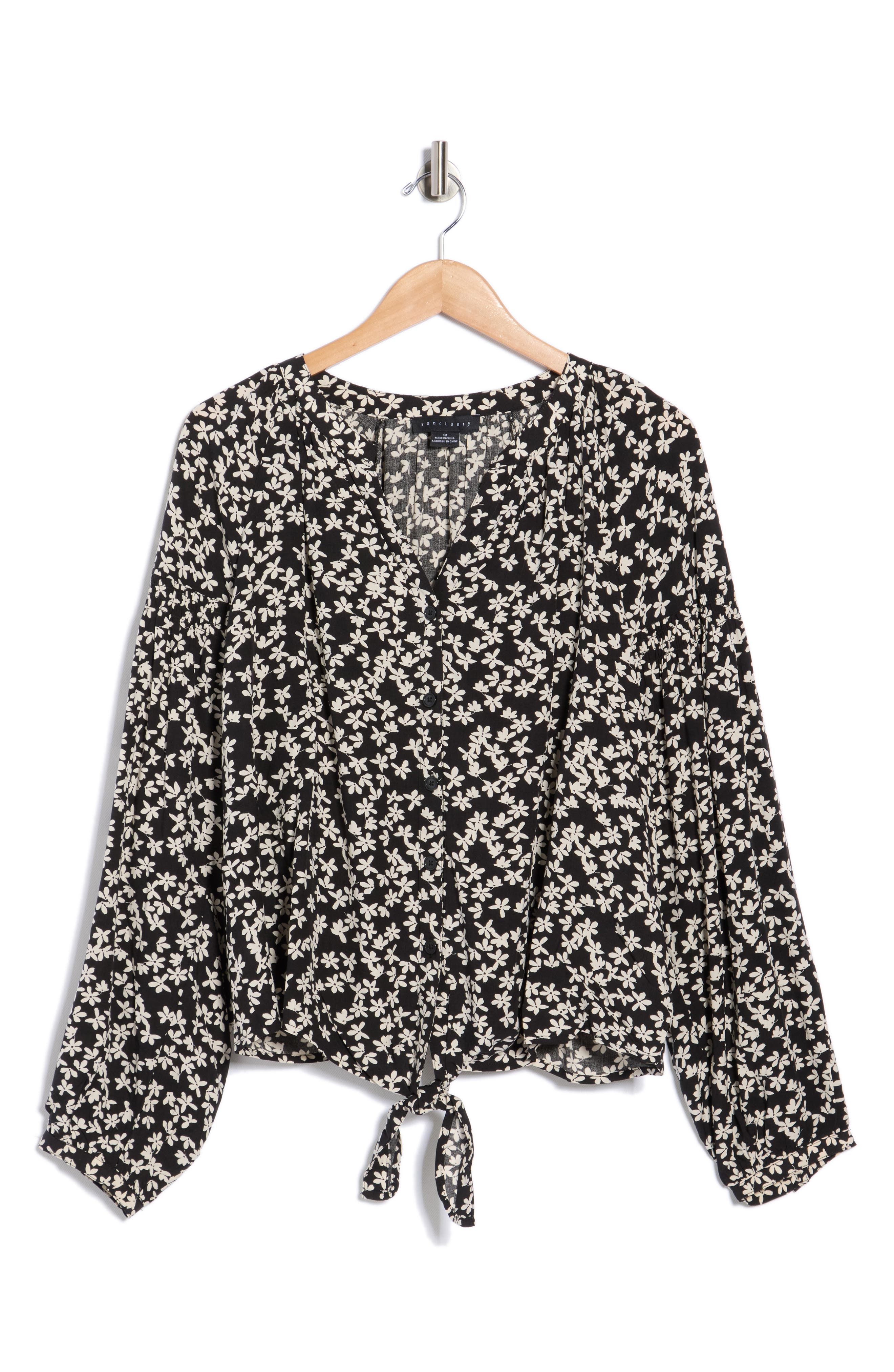 Sanctuary Tie Front Top