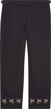 Bode Pointer Side Buckle Cotton Trousers