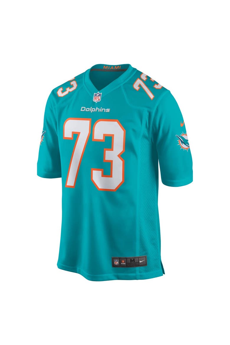 Men's Nike Austin Jackson Aqua Miami Dolphins Game Jersey, Alternate, color, Aqua
