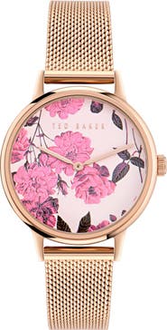 Ted Baker Phylipa Recycled Stainless Steel Mesh Strap Watch, 36mm