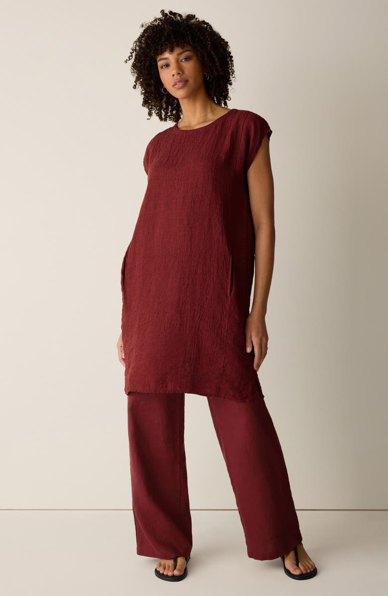 Eileen Fisher Linen Shift Dress, Alternate, color, 
