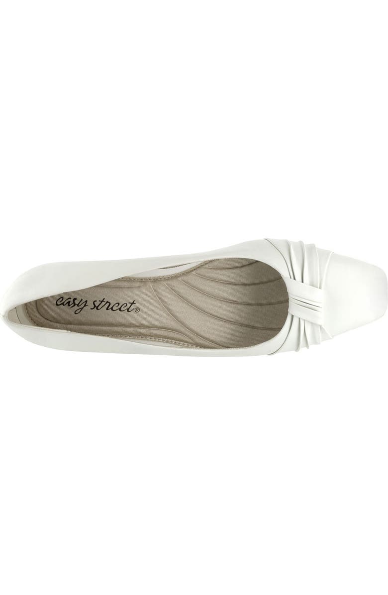 EASY STREET Waive Square Toe Pump - Multiple Widths Available, Alternate, color, White