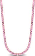 Julianna B. Gemstone Tennis Necklace 14k Gold