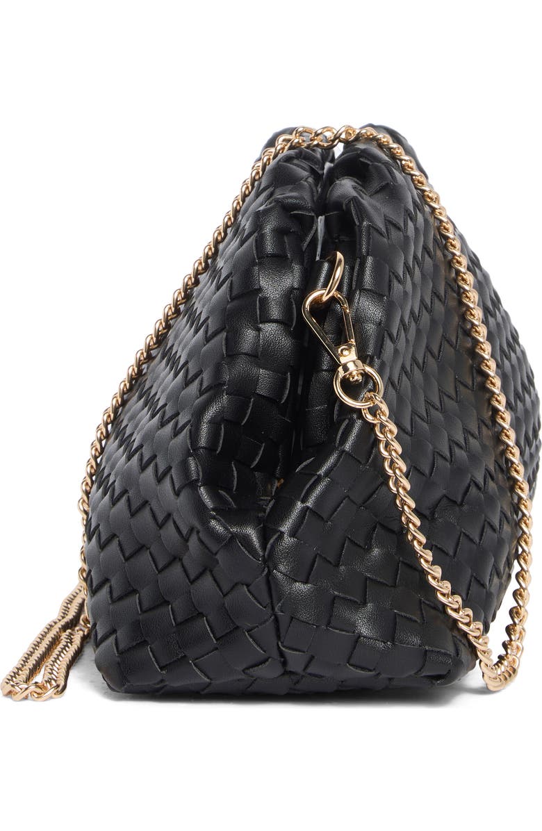 URBAN EXPRESSIONS HANDBAGS Woven Clutch, Alternate, color, Black