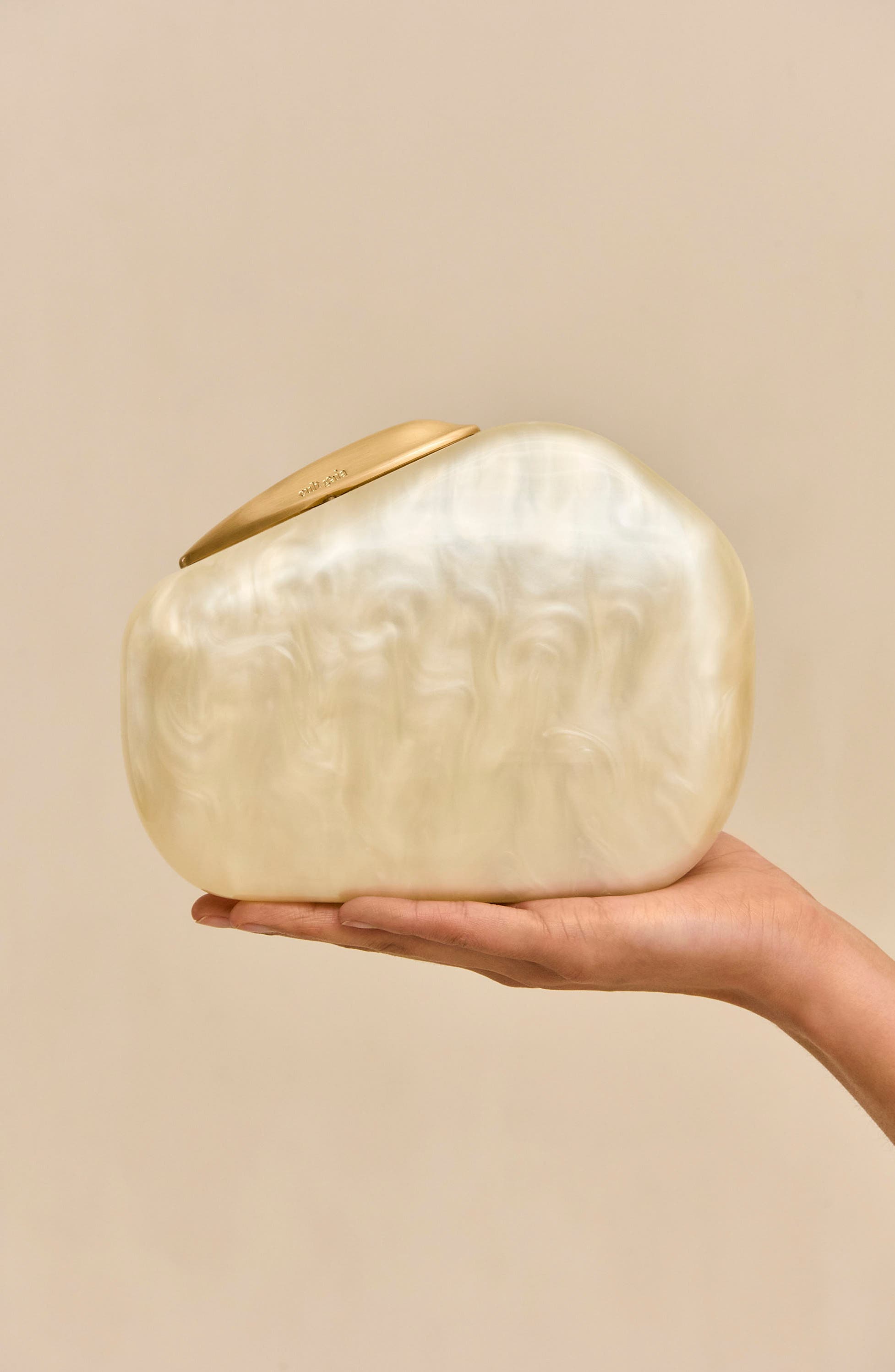 Althea Clutch, Alternate, color, IVORY