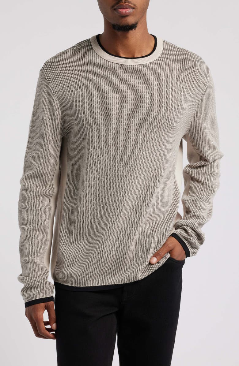 rag
bone Harvey Crewneck Cotton Sweater, Main, color, Grey