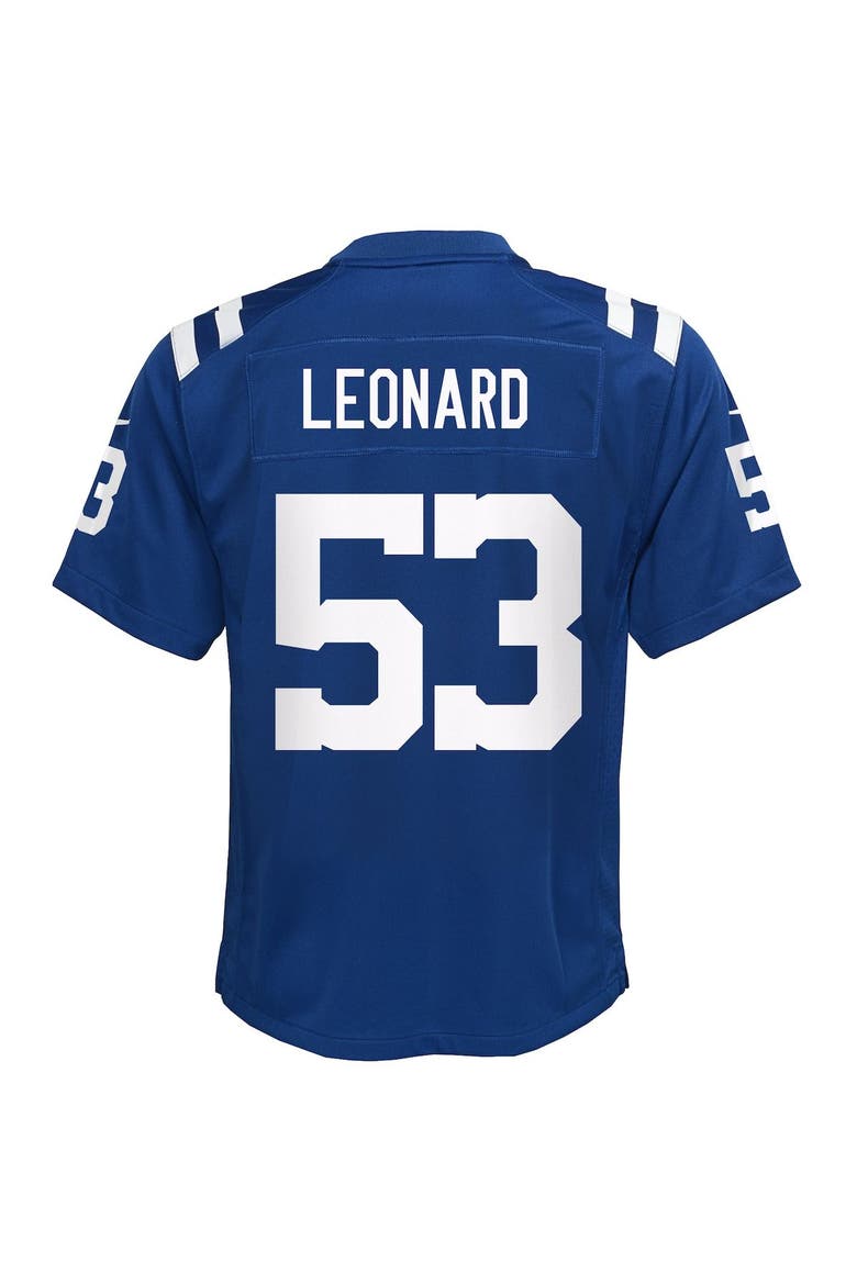 Youth Nike Shaquille Leonard Royal Indianapolis Colts Game Jersey, Alternate, color, Royal