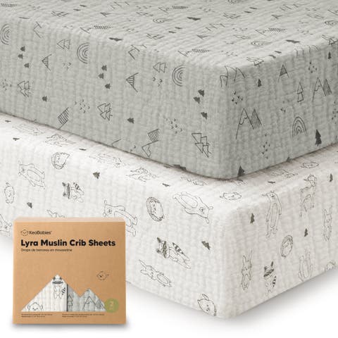 2-Pack Lyra Muslin Crib Sheets