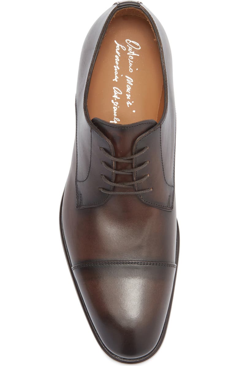 ANTONIO MAURIZI Cap Toe Derby, Alternate, color, Dark Brown