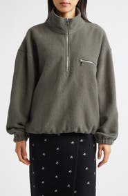 RIER Wool Fleece Half Zip Sweatshirt