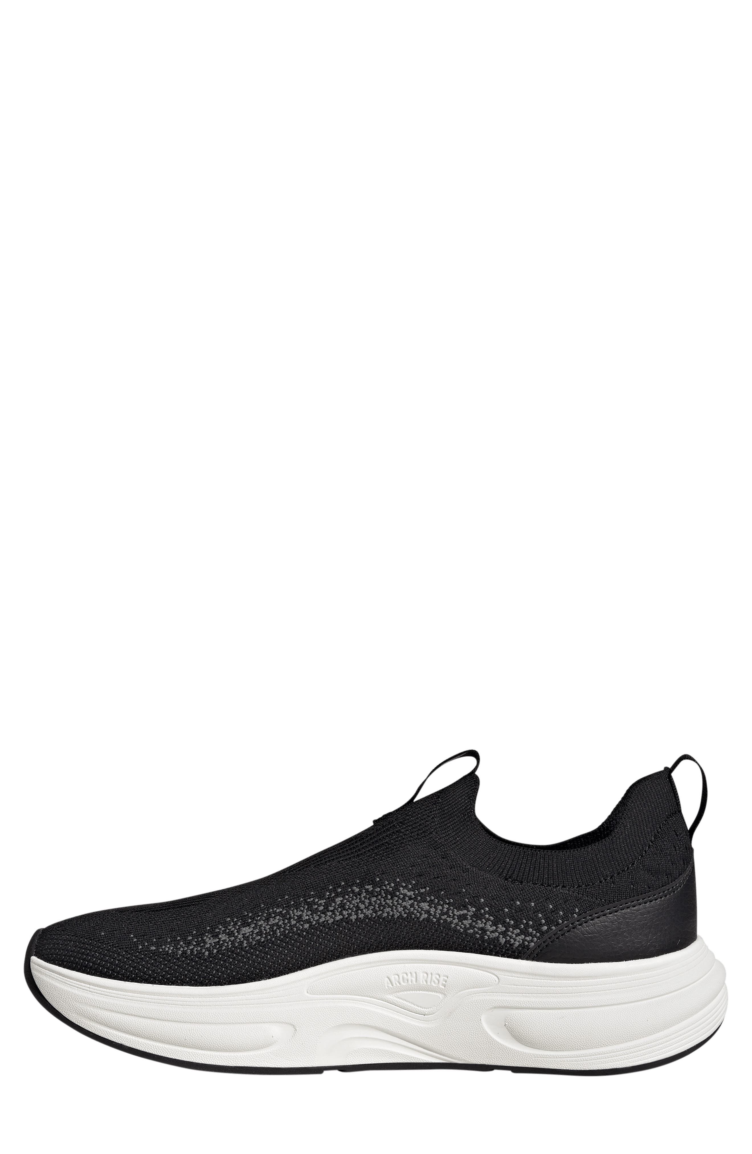 Cloudfoam Cuxxion Slip-On Sneaker, Alternate, color, BLACK/ WHITE/ GREY