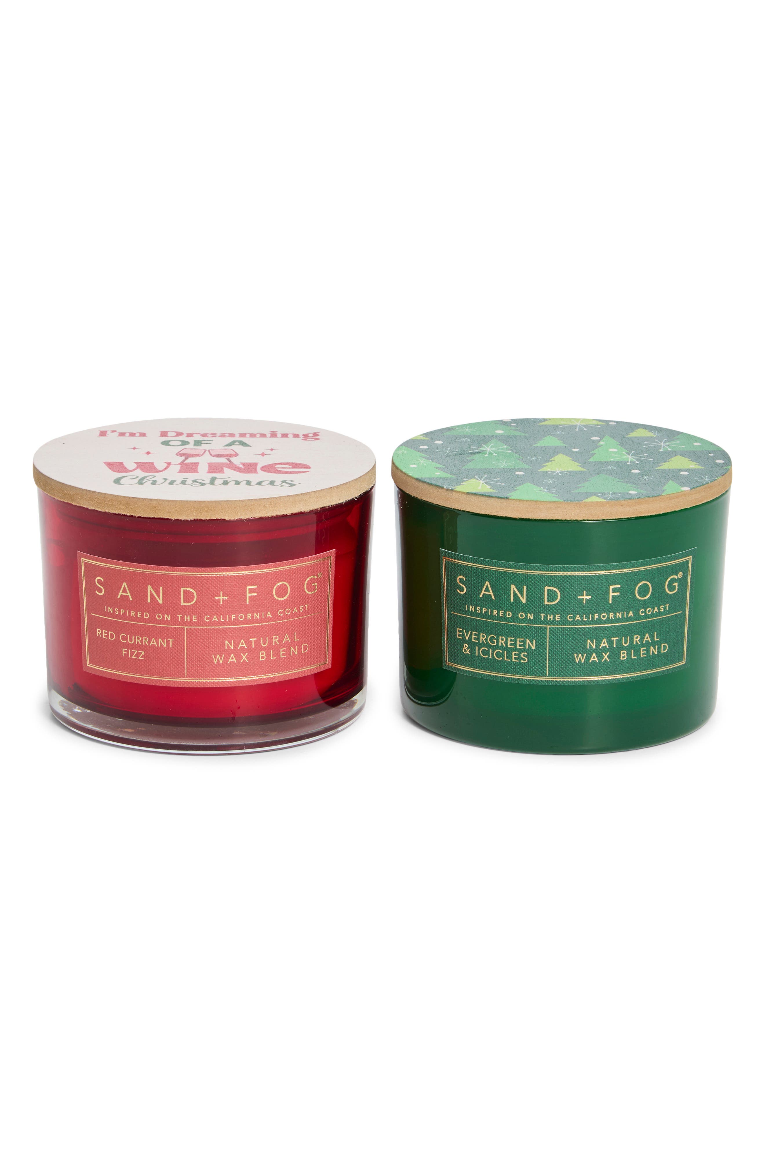 Wine Christmas Duo Set of 2 Scented Candles