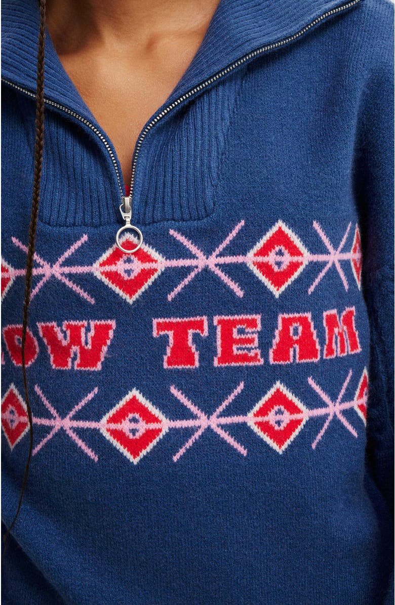 COTTON ON BODY Active Knitted Graphic Half Zip Longlseeve, Alternate, color, 