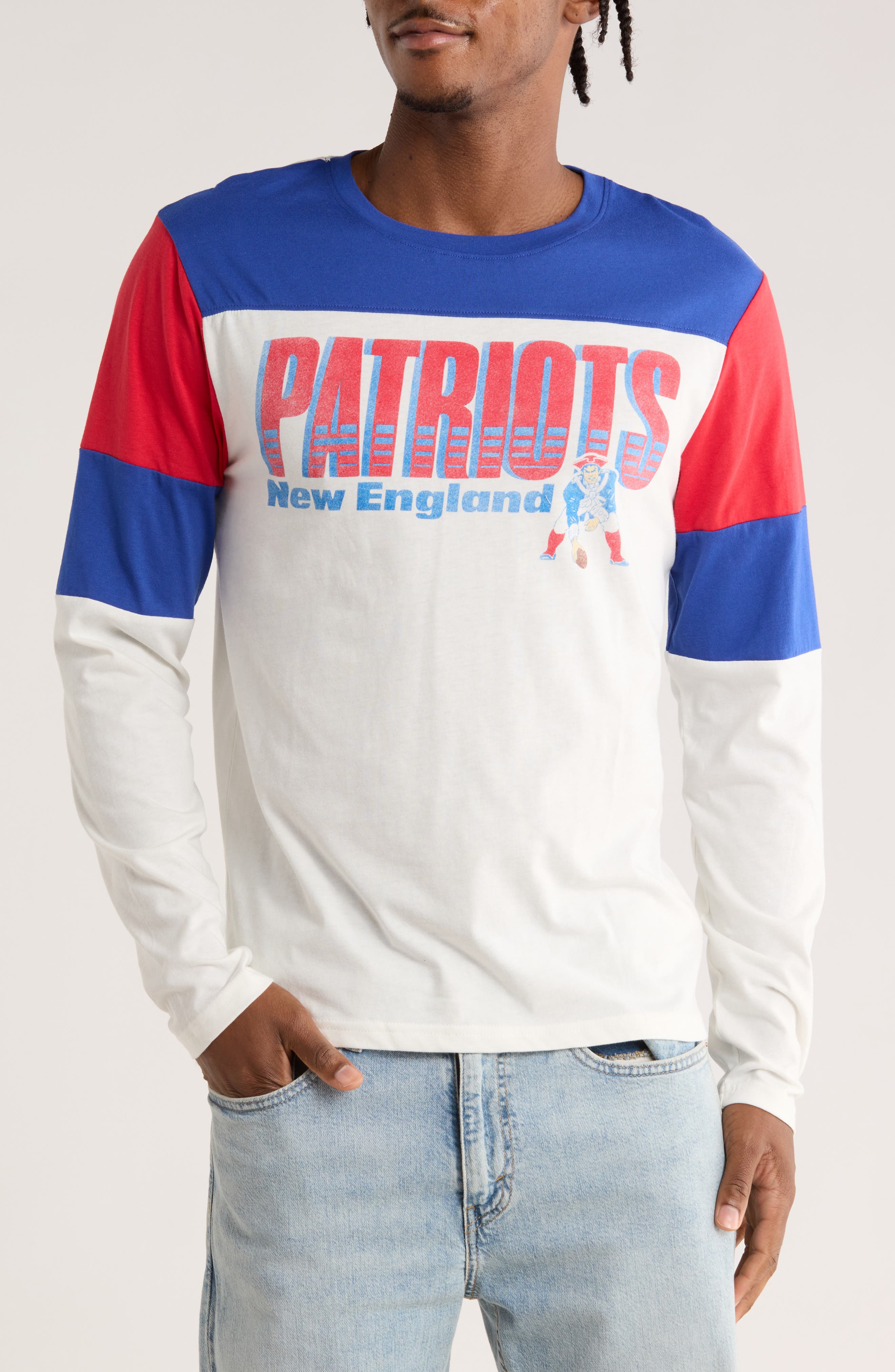 Junk Food New England Patriots Long Sleeve T-Shirt