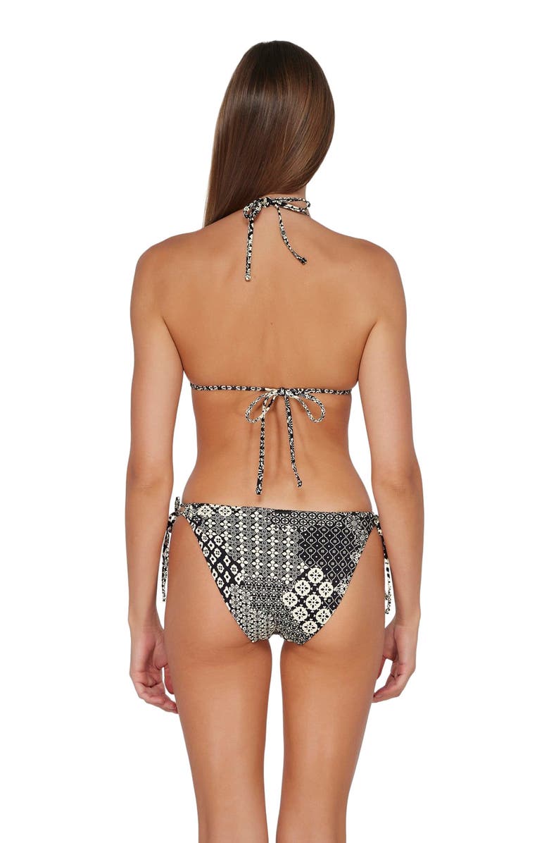 Sunsets Everlee Tie Side Bikini Swim Bottoms, Alternate, color, Venice Seagrass Texture