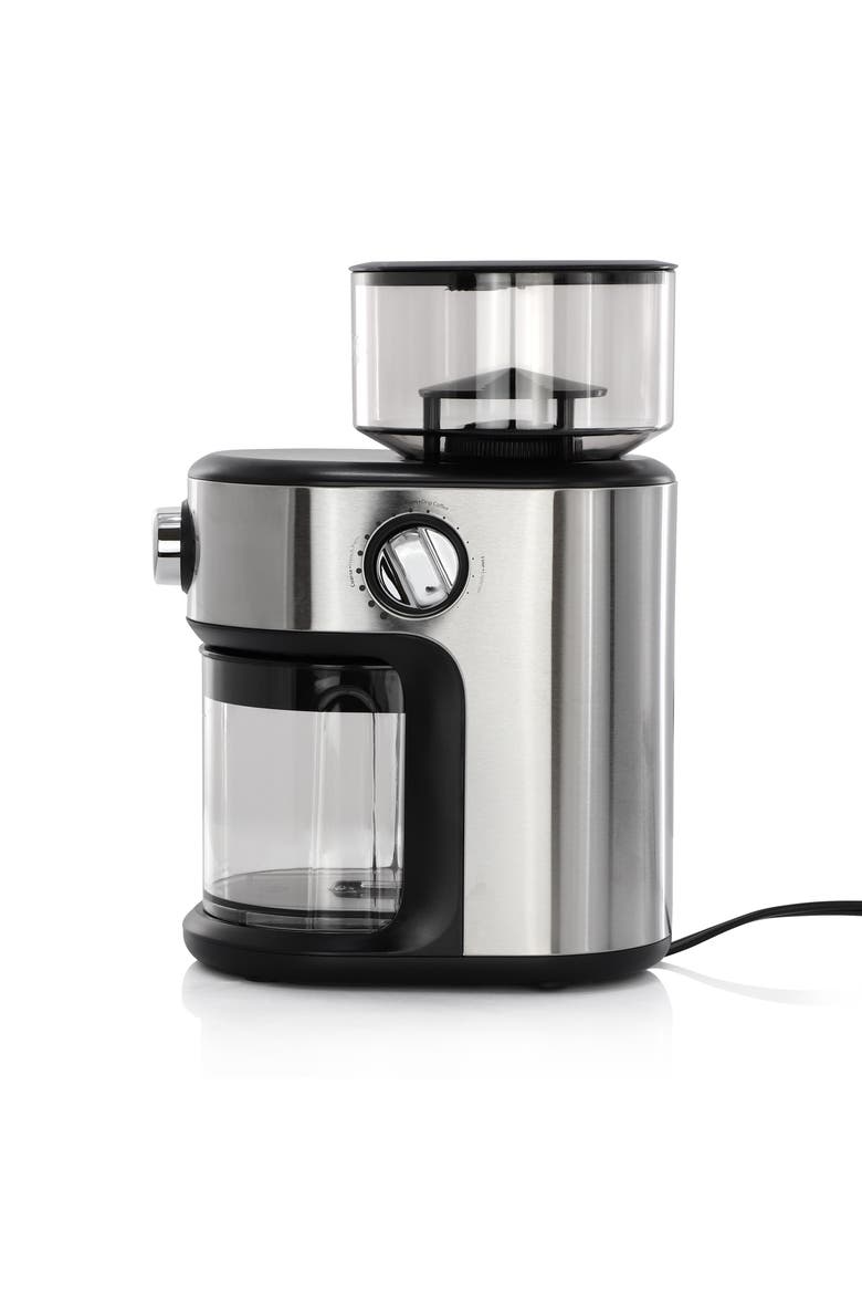 18 Cup Automatic Burr Grinder with Removable Bean Hopper, Alternate, color, Silver