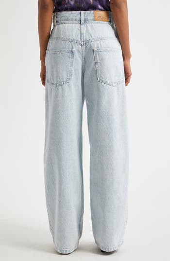 デニム・ジーパン ISABEL MARANT ETOILE 'Rachelle' jeans RACHELLE PANTS Woman light blue | ISABEL MARANT Official