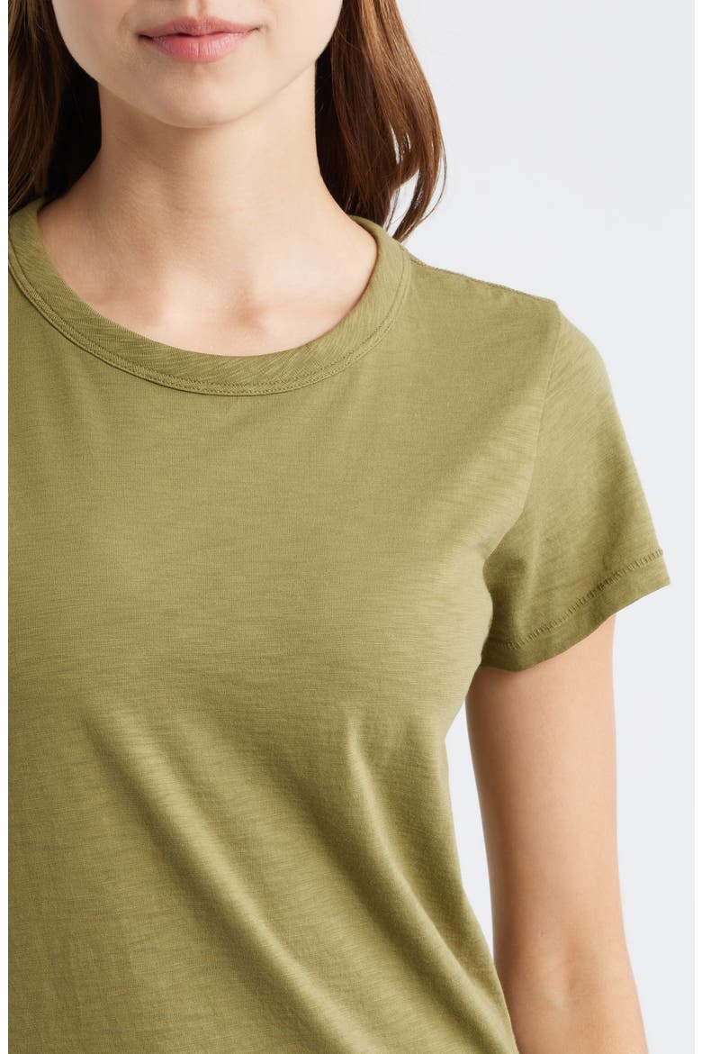 The Slub Cotton T-Shirt, Alternate, color, OLIVE