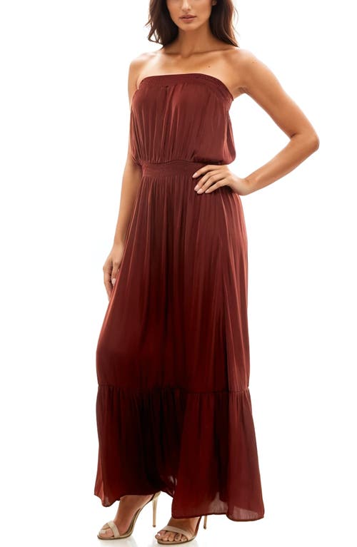 Socialite Strapless Tiered Maxi Dress