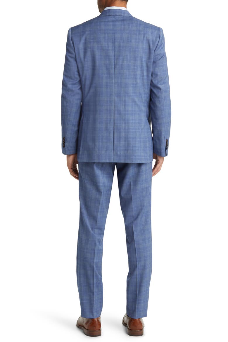 Jay Slim Fit Plaid Stretch Wool Suit, Alternate, color, LIGHT BLUE