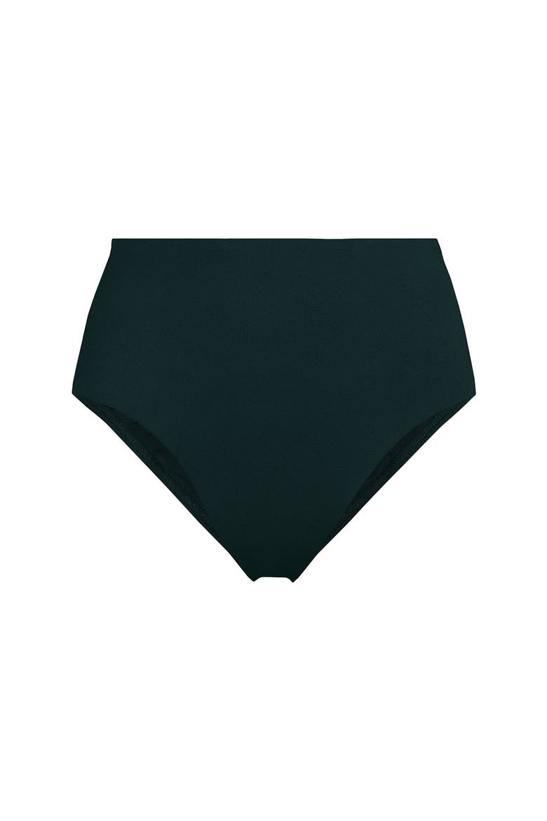 Cheeky High Waisted Bikini Bottoms, Alternate, color, Deep Balsam
