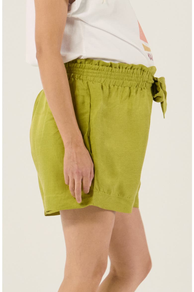 Maternity Twill Smock Shorts Nubie, Alternate, color, Anis