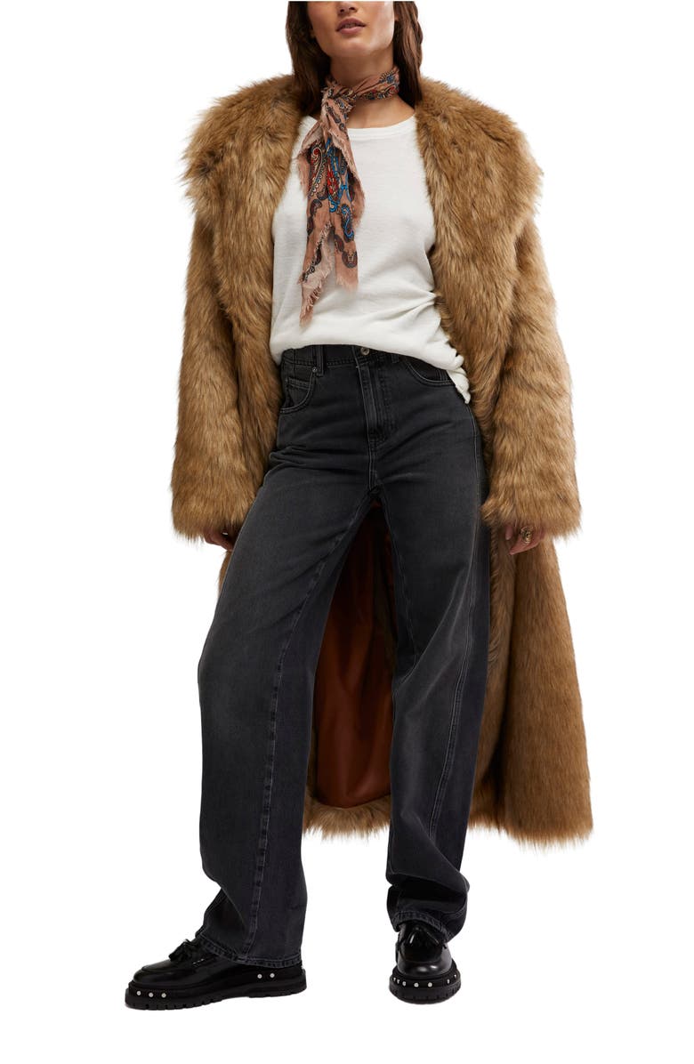 Free People Aster Seamed Relaxed Straight Leg Jeans, Alternate, color, 