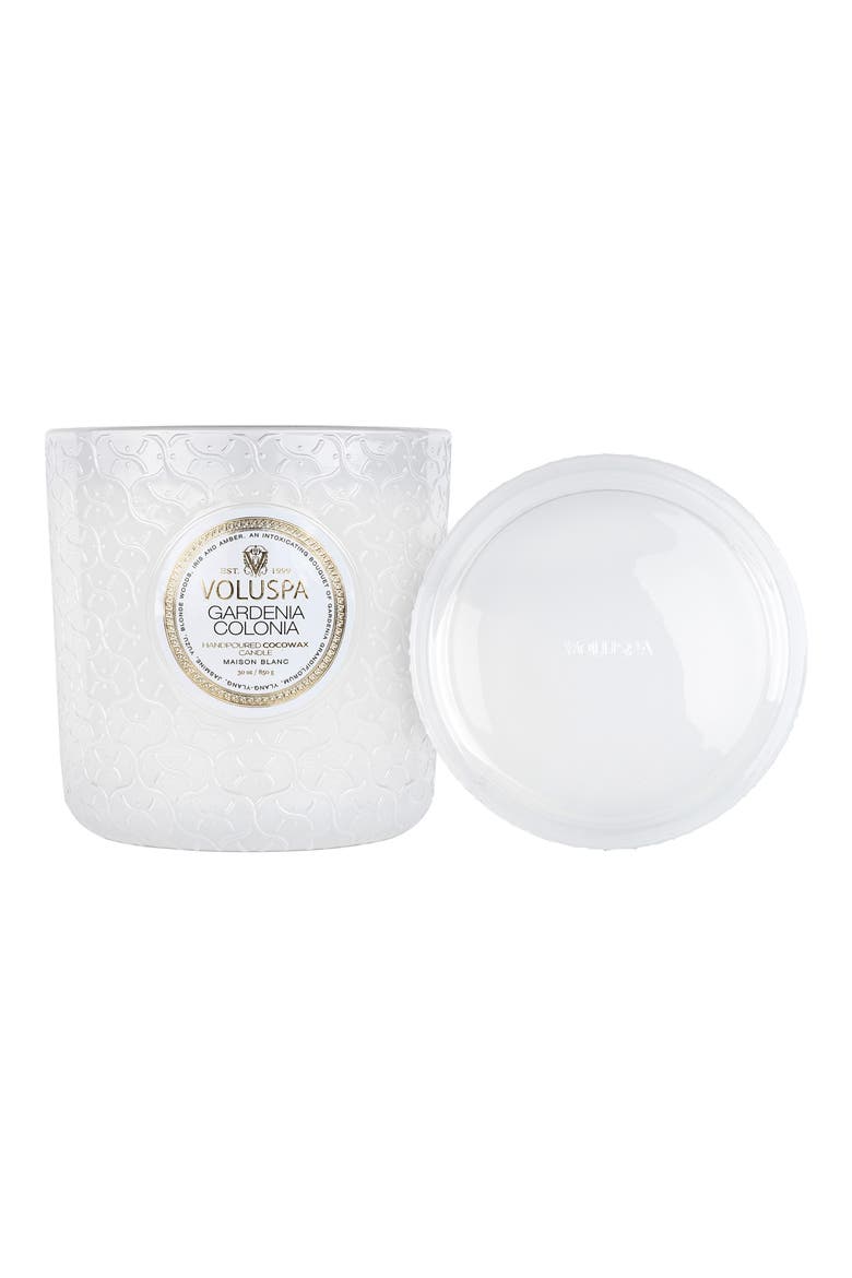 Gardenia Colonia Luxe Candle, Alternate, color, GARDENIA