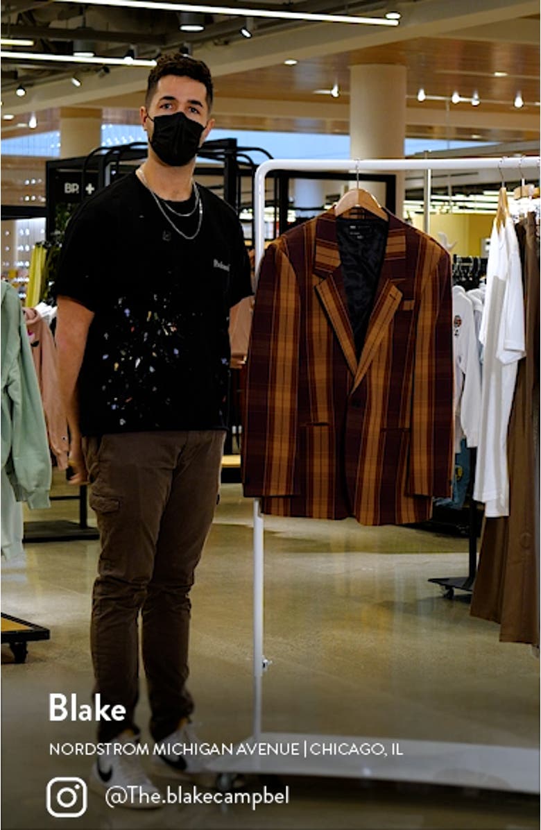 Plaid Oversize Suit Jacket, sales video thumbnail