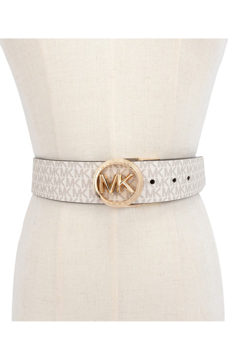 MICHAEL Michael Kors Reversible Leather Belt, Alternate, color, 