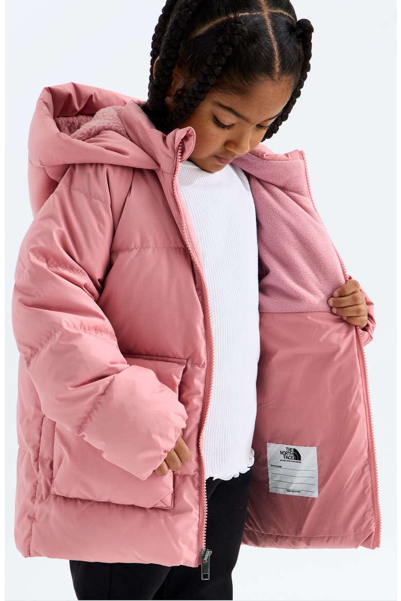 Kids' North Down Fleece Lined Short Parka, Alternate, color, PRIMROSE