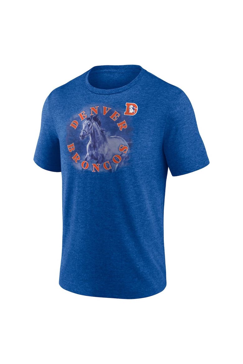 Men's Fanatics Branded Heathered Royal Denver Broncos Sporting Chance T-Shirt, Alternate, color, Heather Royal