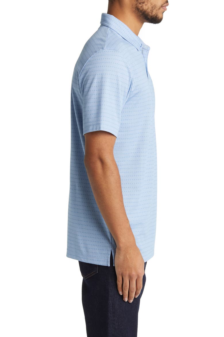 Ship Rock Dot Print Polo, Alternate, color, BEL AIR BLUE