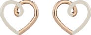 Bea Bongiasca Love Two-Tone Heart Earrings