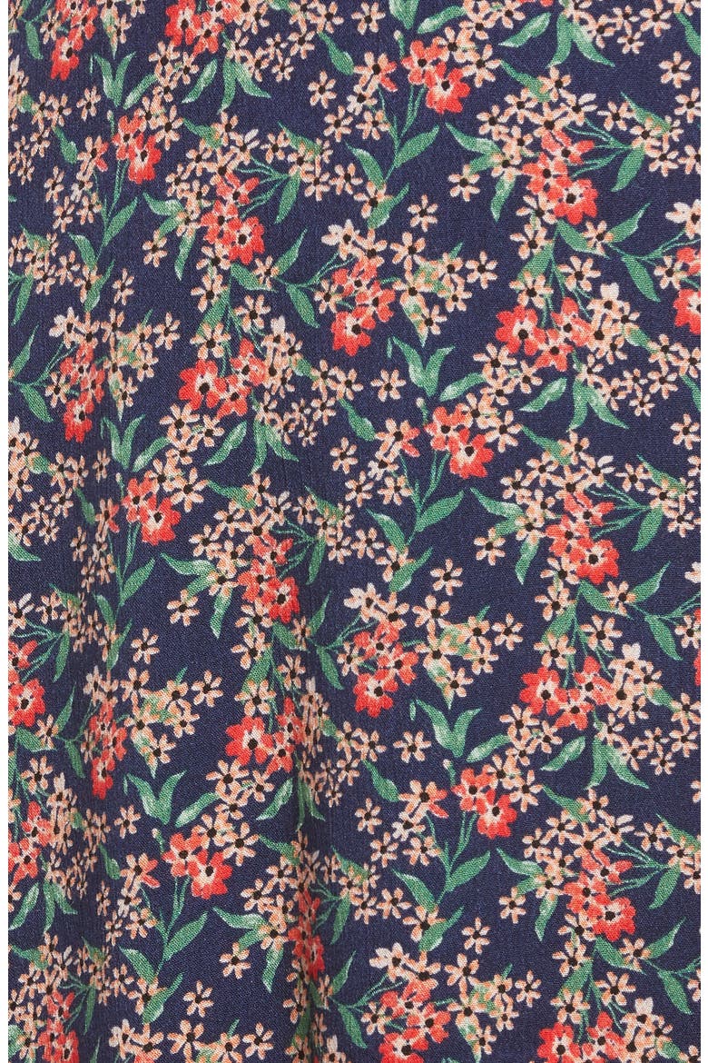 Audacious Audrey Floral Wrap Dress, Alternate, color, BLUE FLORAL PRINT