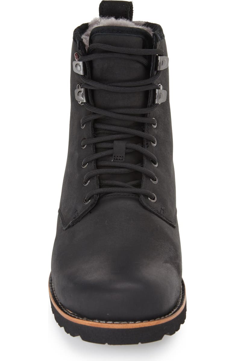 UGG<sup>®</sup> Hannen Plain Toe Waterproof Boot with Genuine Shearling, Alternate, color,